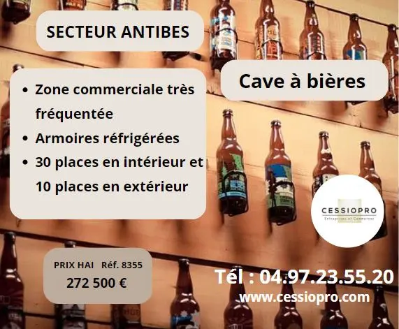 Cave à bière, à emporter et sur place, secteur ANTIBES