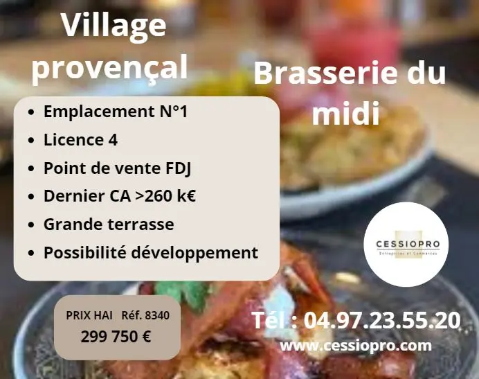 A vendre Fonds de commerce 100m² Salon-de-Provence