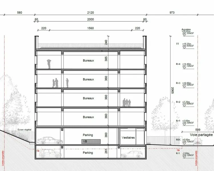 A louer Bureaux 856m² Échirolles