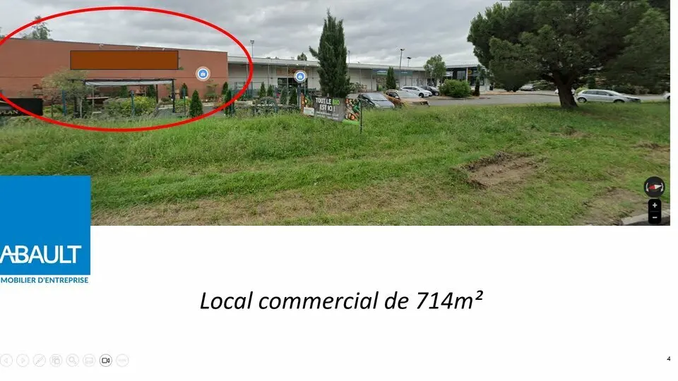 A vendre Local commercial  714m² Aureville