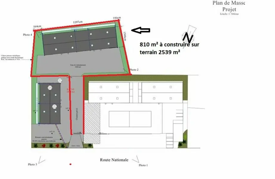 A louer Locaux d'activité 810m² Alvimare