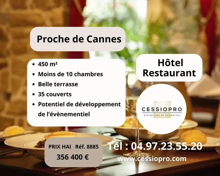 HOTEL-RESTAURANT proche de Cannes