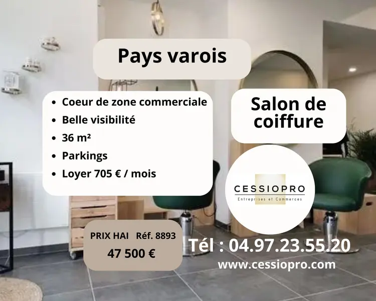 SALON DE COIFFURE TOUT EQUIPE PAYS VAROIS  ALPES MARITIMES